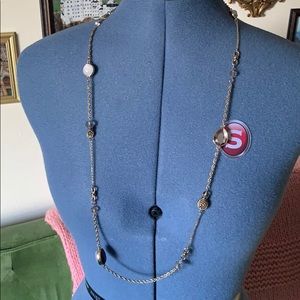 Loft gold and purple necklace